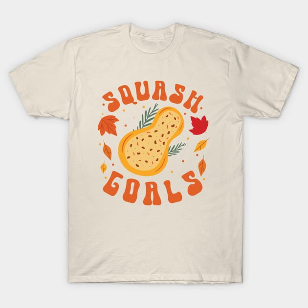 Squash Goals | Funny Thanksgiving Day T-Shirt by Vishal Sannyashi